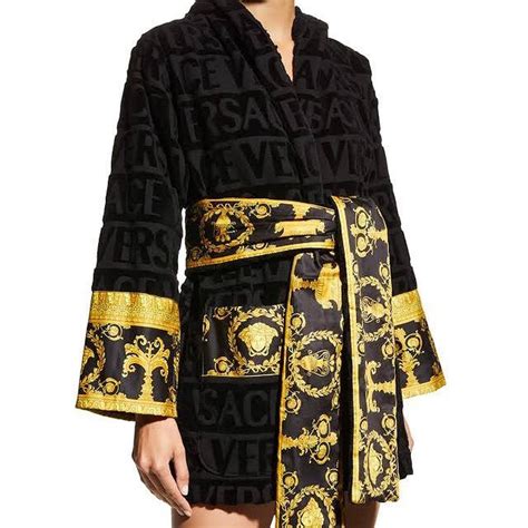 best replica versace robe|versace black and gold robe.